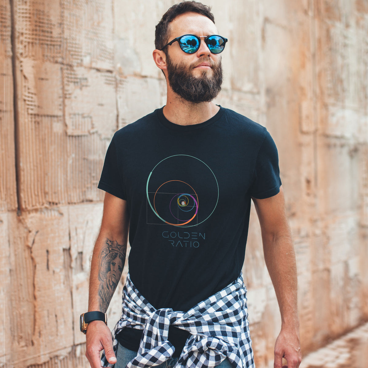 Unisex T-Shirt mit der Magie des goldenen Schnitts