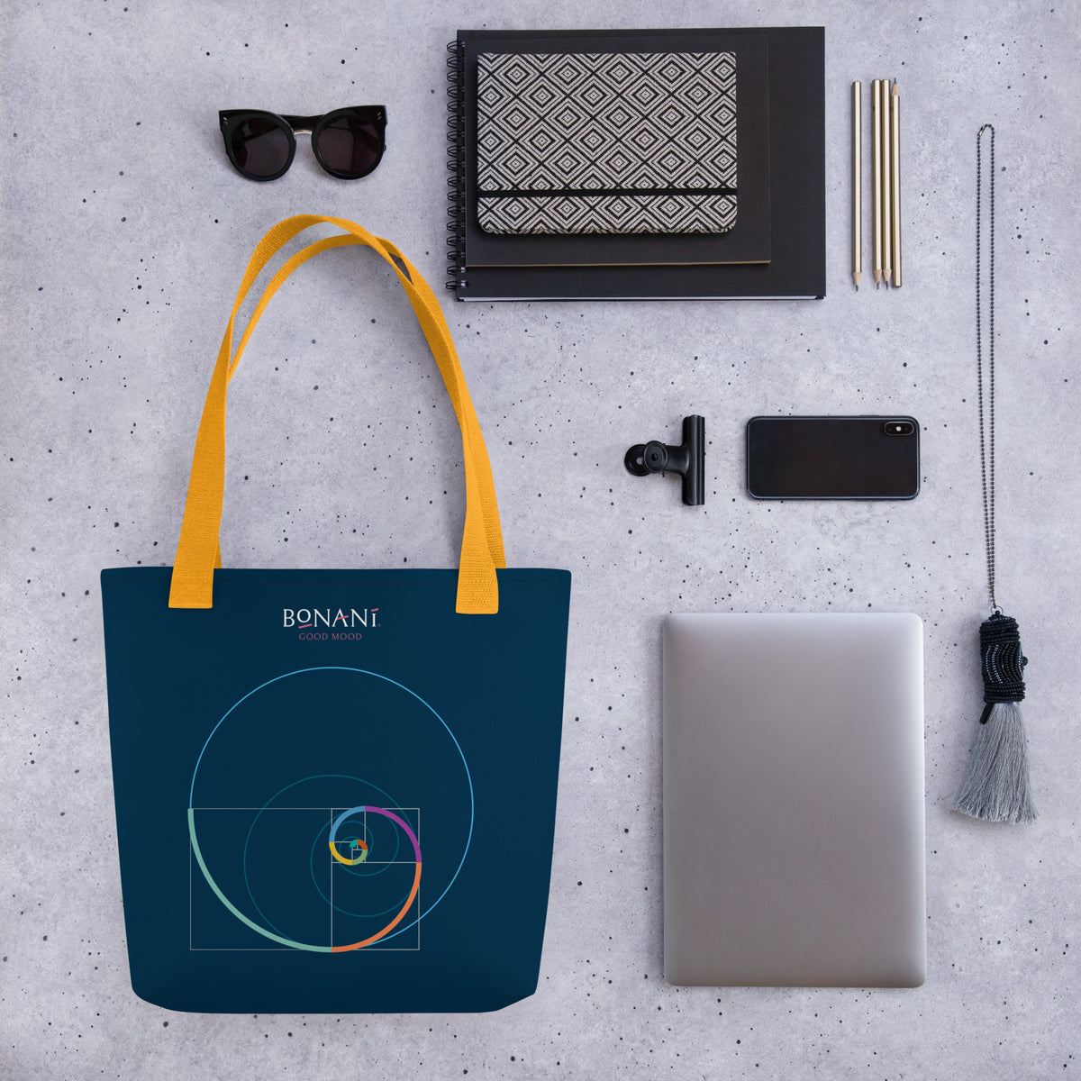 Stofftasche "Goldener Schnitt" für alles, was tragbar ist - BONANI Design Stofftasche
