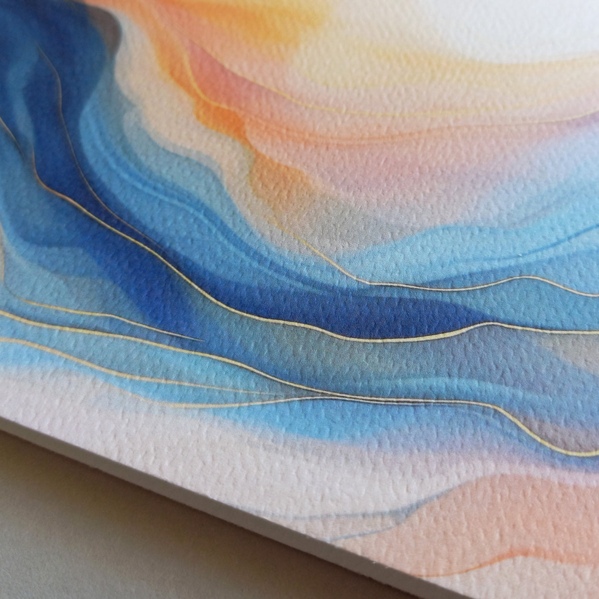 BONANI Grußkarte 10 "Goldader", 17 x 11 cm, Klappkarte inkl. Umschlag - BONANI Design Schreibwaren