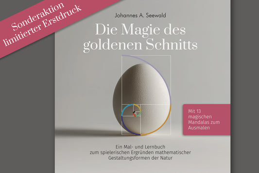 Limitierter Erstdruck: Mal - und Lernbuch "Die Magie des goldenen Schnitts", Hardcover, 40 Seiten - BONANI Design Buch