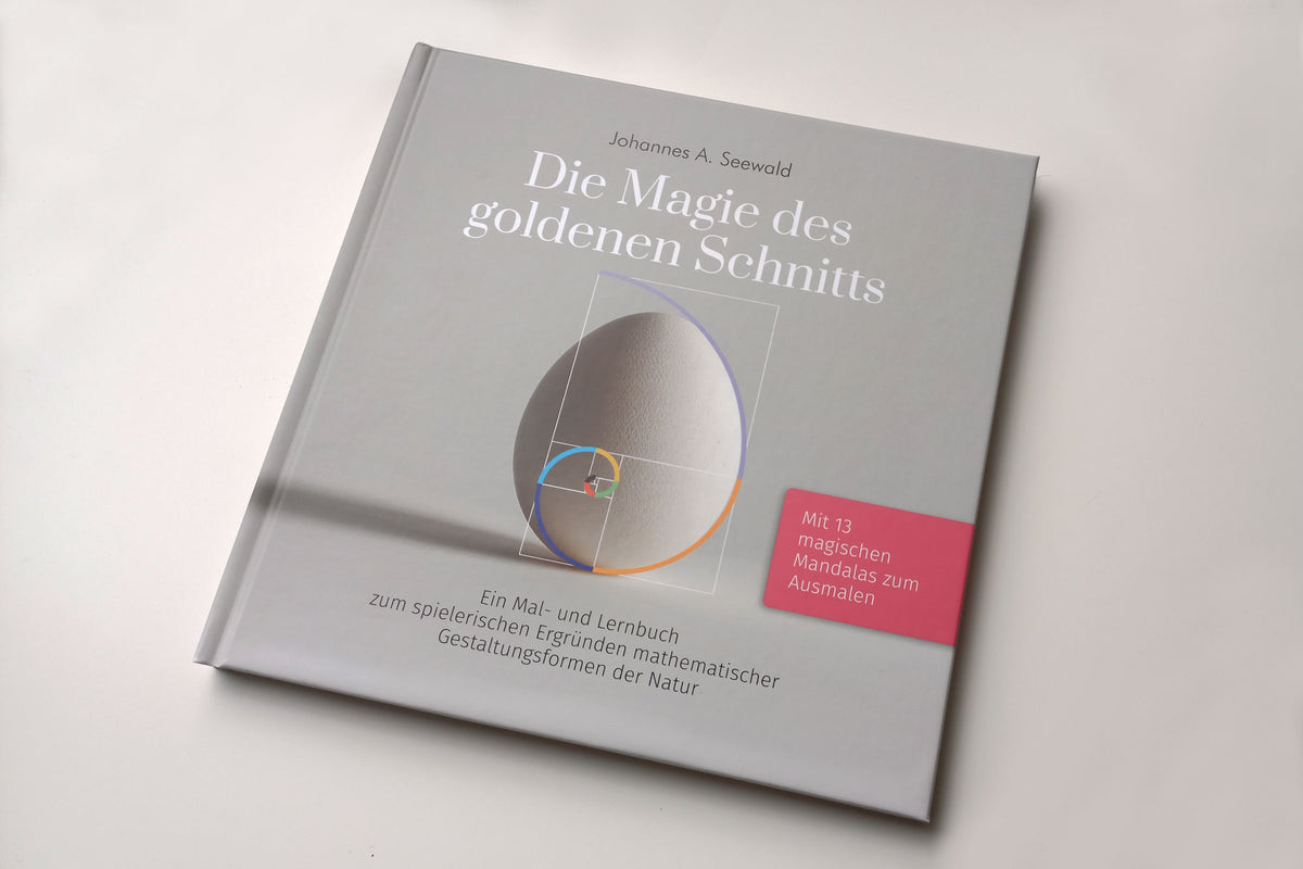 Limitierter Erstdruck: Mal - und Lernbuch "Die Magie des goldenen Schnitts", Hardcover, 40 Seiten - BONANI Design Buch