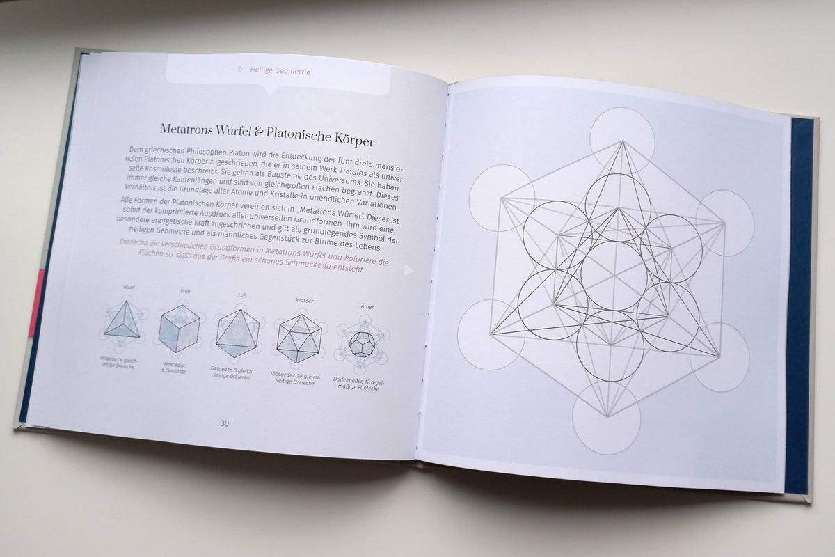 Limitierter Erstdruck: Mal - und Lernbuch "Die Magie des goldenen Schnitts", Hardcover, 40 Seiten - BONANI Design Buch