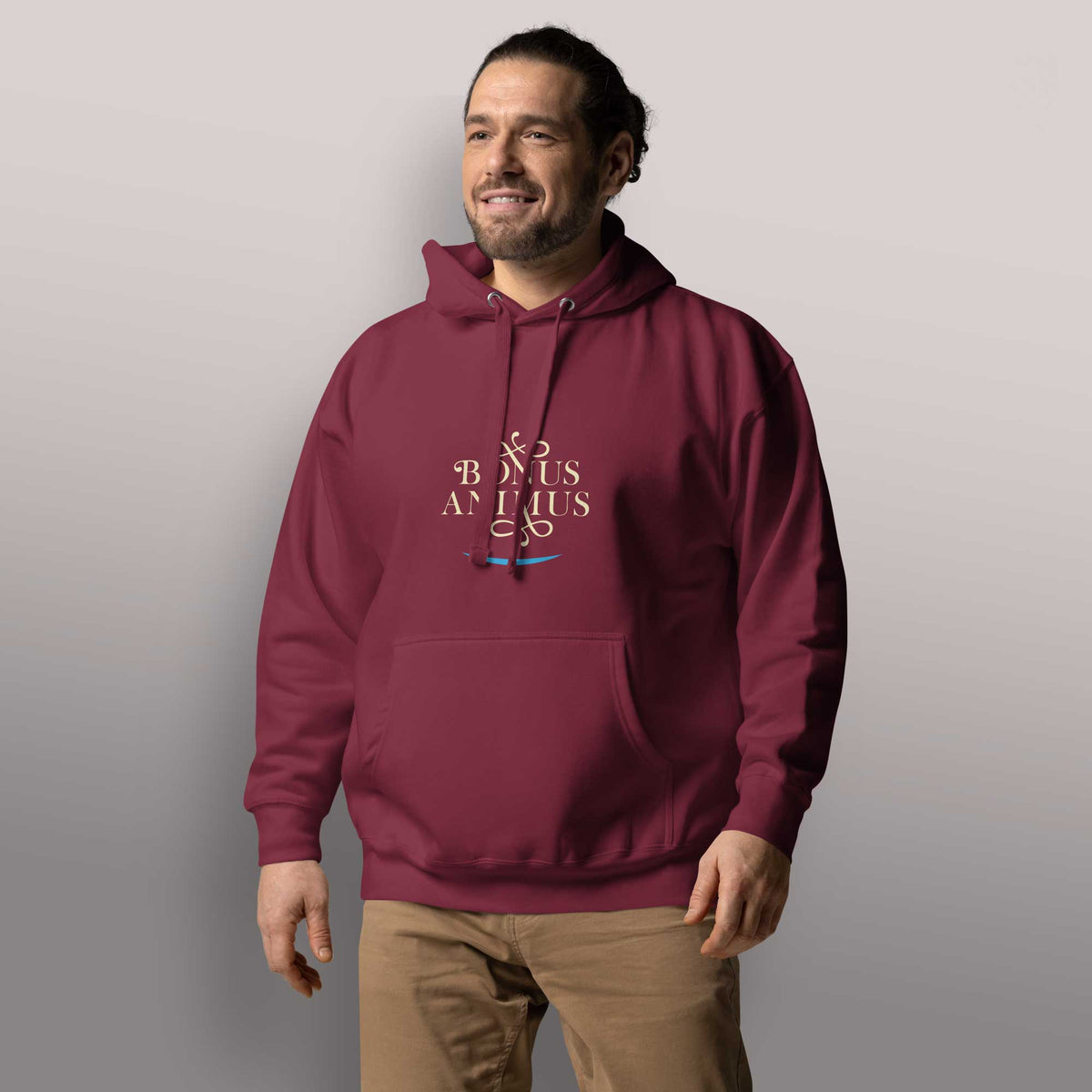 Unisex - Kapuzenpullover "Bonus Animus" für gute Laune - BONANI Design Unisex Hoodie Kaputzenpullover
