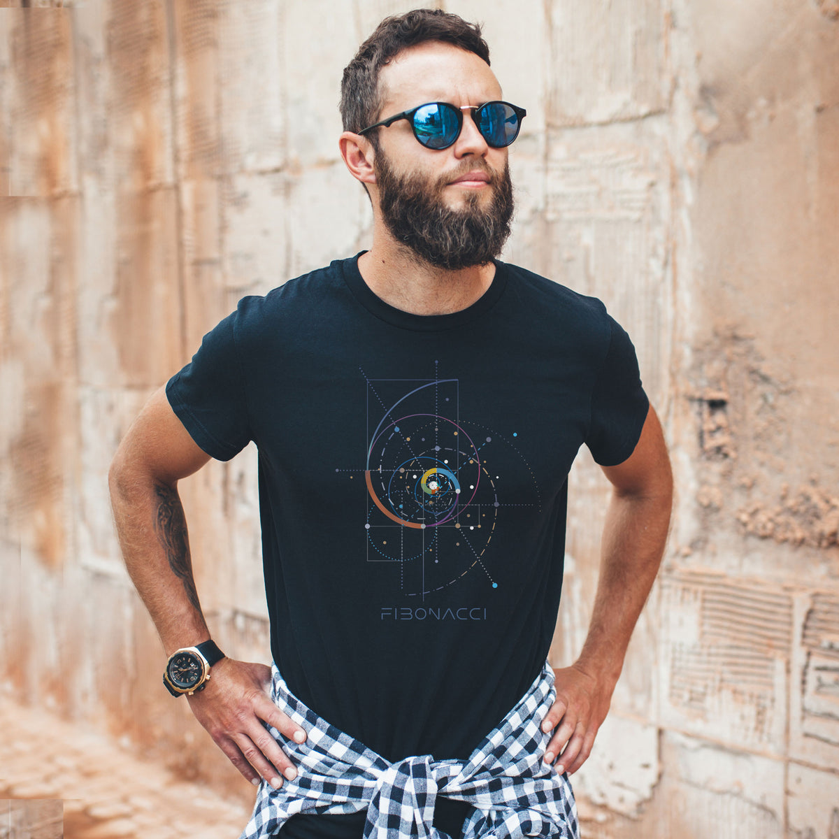 Unisex T-Shirt "Fibonacci", die magische Formel aus der heiligen Geometrie