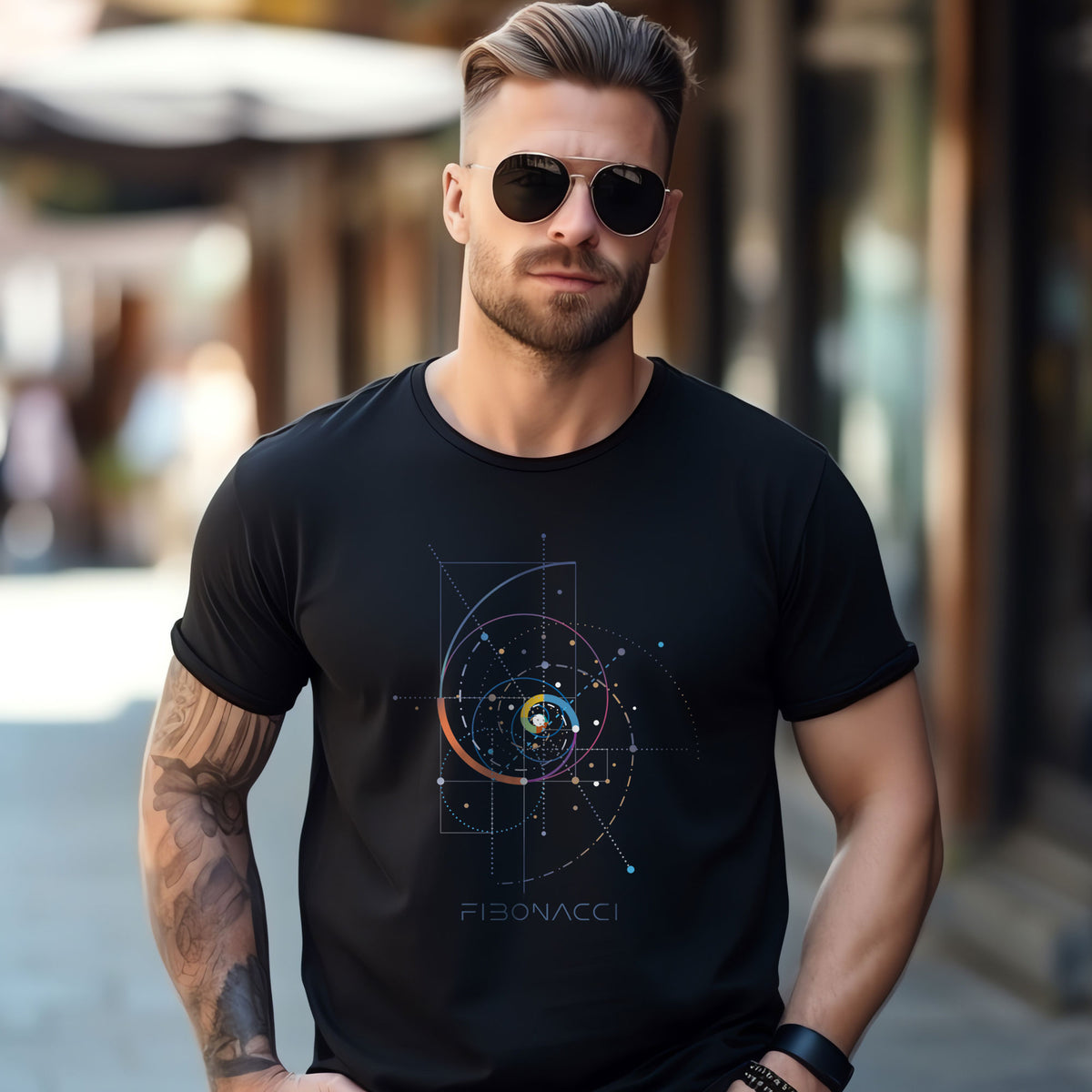 Unisex T-Shirt "Fibonacci", die magische Formel aus der heiligen Geometrie