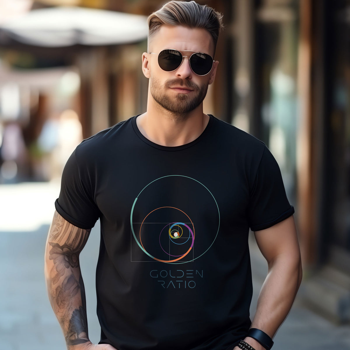 Unisex T-Shirt mit der Magie des goldenen Schnitts