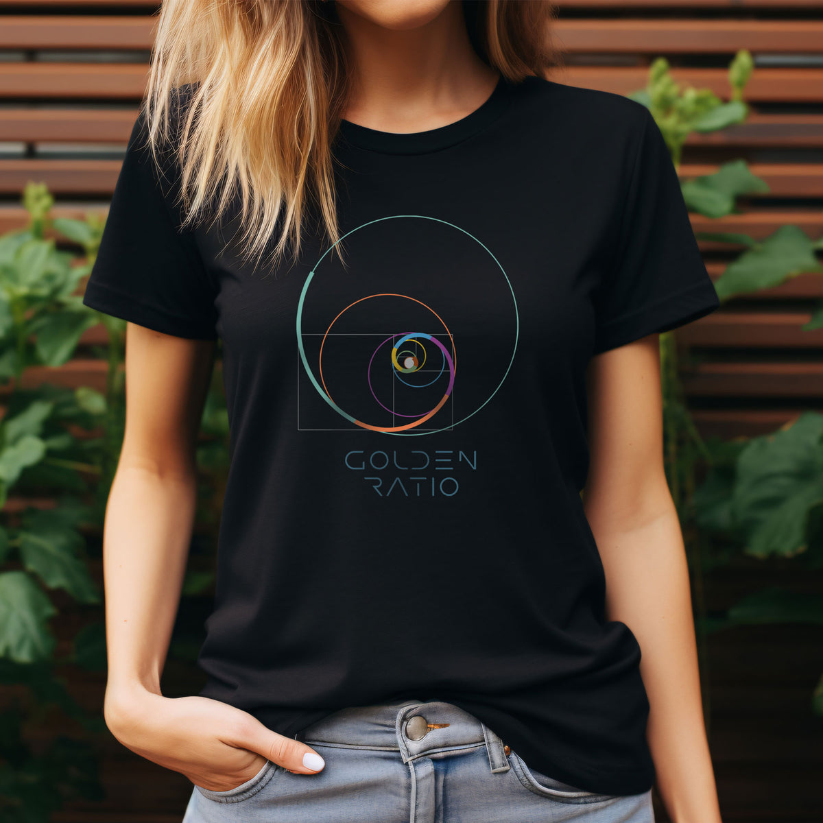 Unisex T-Shirt mit der Magie des goldenen Schnitts