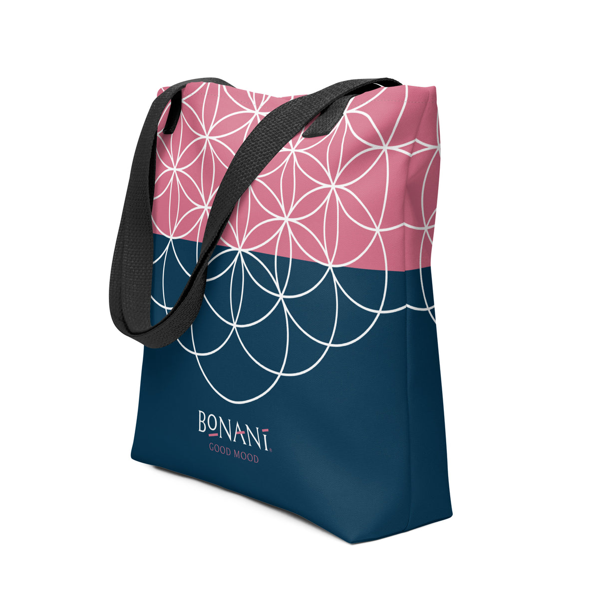 Stofftasche "Blume des Lebens", einem Symbol der heiligen Geometrie, für alles was tragbar ist - BONANI Design Stofftasche