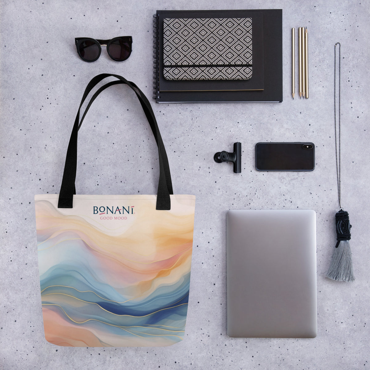 Stofftasche "Goldader" für alles was tragbar ist - BONANI Design Stofftasche