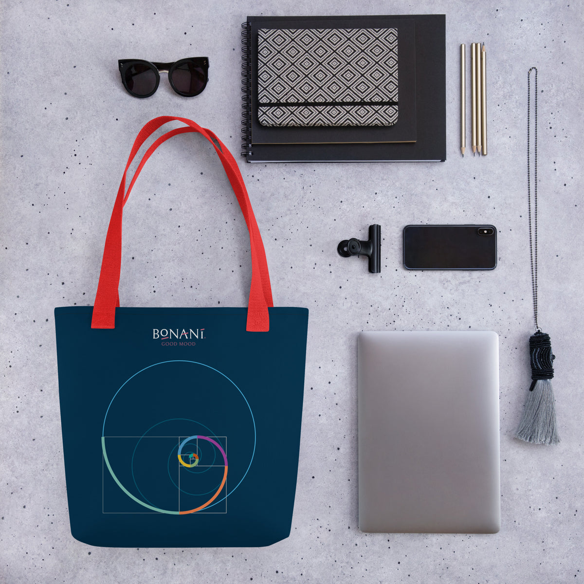 Stofftasche "Goldener Schnitt" für alles, was tragbar ist - BONANI Design Stofftasche