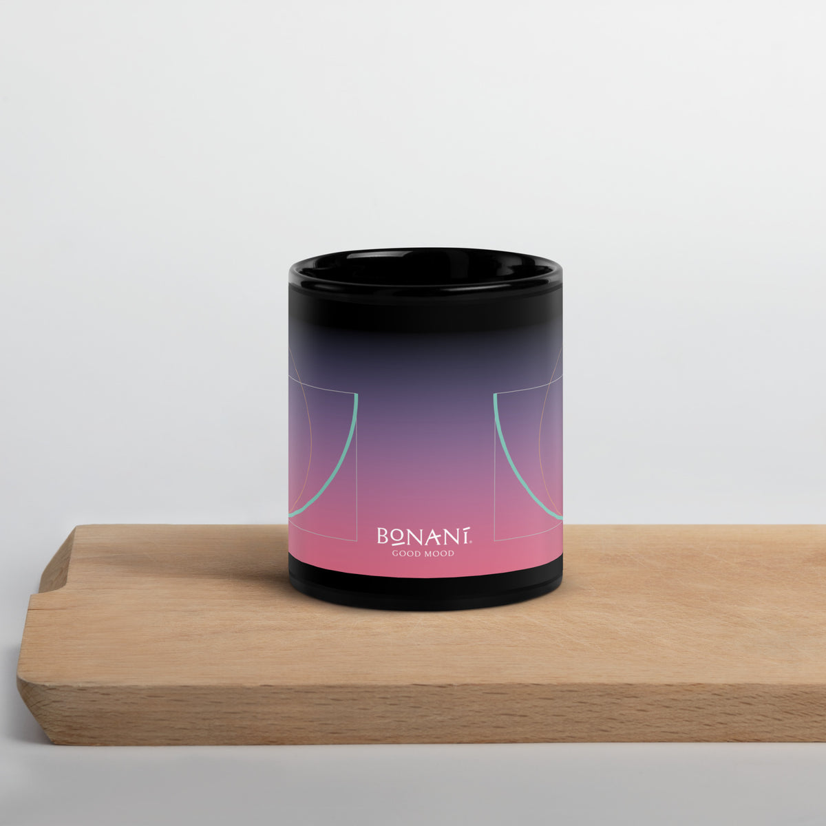 Keramiktasse "Goldener Schnitt" in schwarz - BONANI Design Keramiktasse 0,3 l