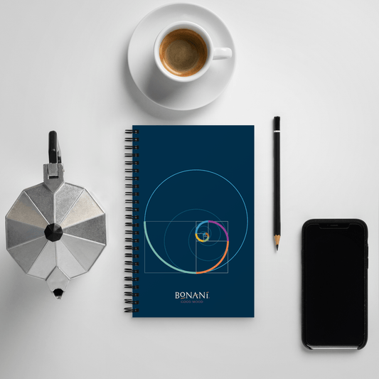 Spiral - Notizbuch "Goldener Schnitt", DIN A5 - BONANI Design Schreibwaren