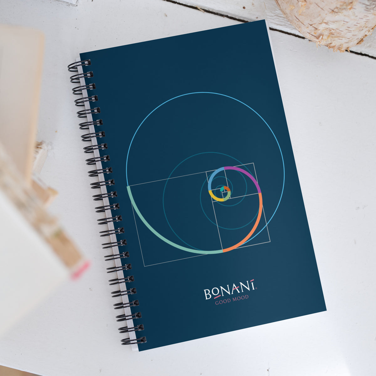Spiral - Notizbuch "Goldener Schnitt", DIN A5 - BONANI Design Schreibwaren