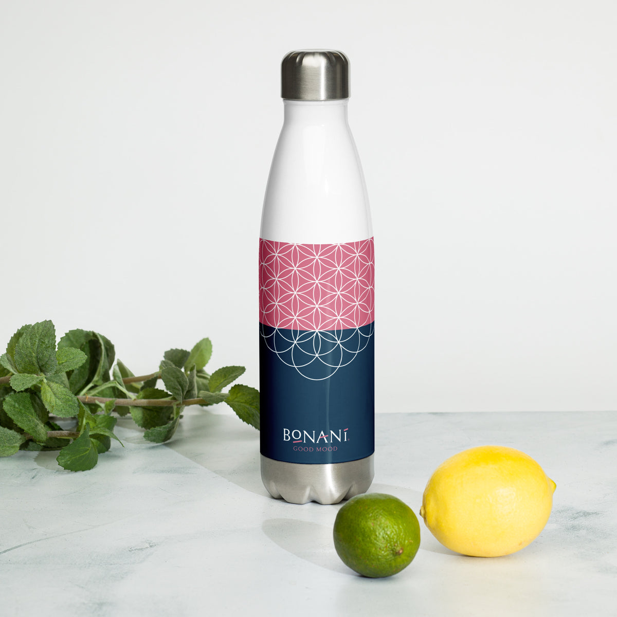 Edelstahl Thermosflasche "Blume des Lebens" - BONANI Design