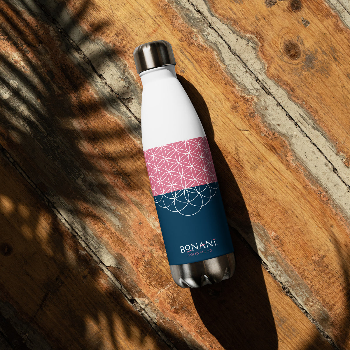 Edelstahl Thermosflasche "Blume des Lebens" - BONANI Design