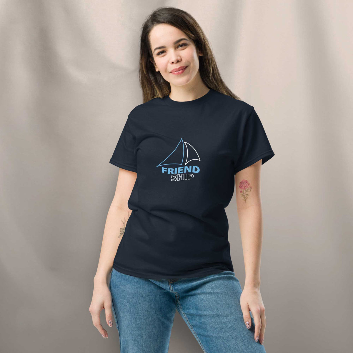 Heavyweight Unisex T-Shirt "FriendShip" - BONANI Design T-Shirt